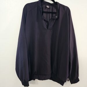 Nike Black Golf Windbreaker Jacket Lightweight Sporty Design